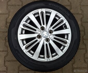 Alu kola originál Peugeot 208 4x108 R16 KRÁSNA SADA - 5