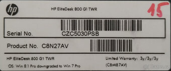 HP EliteDesk 800 G1, i5-4590, 16GB, SSD ,HDD, Nvidia, W10#15 - 5