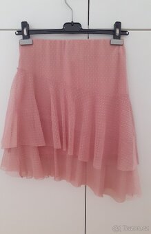 Růžová sukně s volánem Cropp - 5