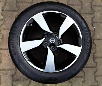 Alu kola originál Nissan Qashqai 5x114,3 R18 KRÁSNÁ SADA - 5
