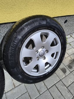 Alu sada 15 originál Audi pneu Continental - 5