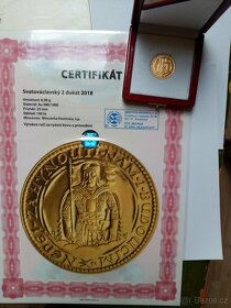 Svatováclavský 2 dukát s puncem 2018 - 5