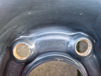 PEUGEOT,CITROEN-PLECHOVÉ DISKY 6,5JX15H2 ET42 SADA 4KUSY - 5