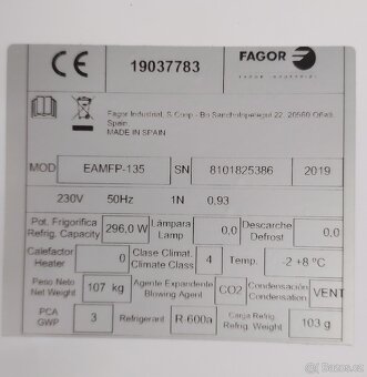 FAGOR Chladicí stůl EMFP 135 - 5