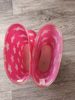 Holčičí růžové holínky s hvězdičkami, vel. 26 - 5