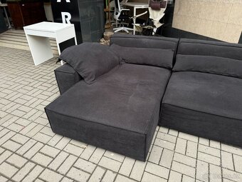 Rohová sedačka variabilní šedá - 5