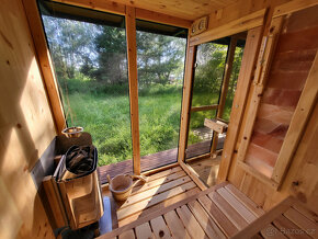 Venkovní finská panoramatická sauna Horizont M5 - 5