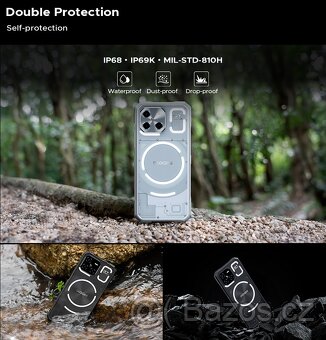 Odolný telefon DOOGEE Blade GT 12+20/256 GB, nový - 5