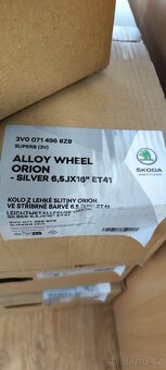 Nové orig. ALU disky ŠKODA SUPERB 3, 5x112 6,5x112 - 5