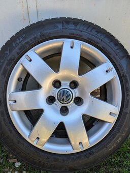 4x alu letní sada, originál VW, 7Jx16H2 ET37 - 5