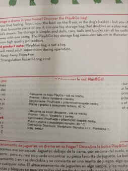 Dětská hrací podložka/ vak na hračky Play&go - 5