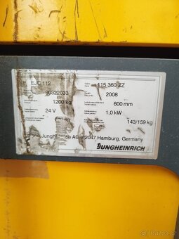 Jungheinrich EJC112, 1,2t AKU, Duplex 3600 - 5