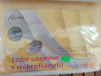 Kvalitní povlečení zn. Škodák + prostěradla 2ks - 5