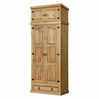 Dřevěná skříň 2dveřová CORONA vosk 162820 - 5