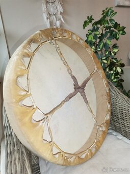 Šamanský buben z jelení kůže, průměr 51cm - 5