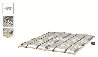 Prodám kompletní postel IKEA BRIMNES 180x200 cm s matrací a - 5