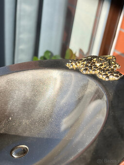 Kovový, alpakový retro nástolec V 12 cm - 5