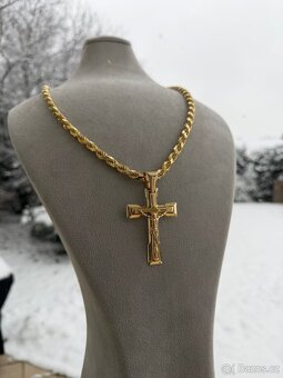 Zlaty kříž - přívěsek 19.67g 585 14k - NOVY NENOŠENÝ ZLATO - 5