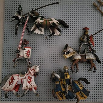 schleich rytíři pěšák a na koni drak katapul atd - 5
