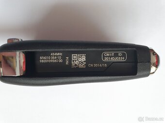 Klíč Citroen Peugeot 2 / 3 tlačítka. Starší provedení s log - 5