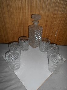 Whisky souprava. 70. léta. Karafa se zabroušeným hrdlem - 5