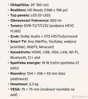 Smart TV Toshiba 24'' - 5