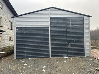 Plechová garáž 6,5x7m - 5