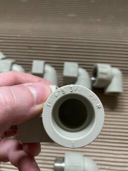 Nová PPR kolena 25 x 3/4" - vnitřní, vnější kovový závit - 5