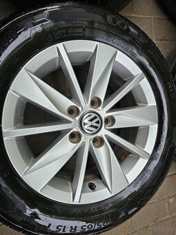 ALU letní kola 5x112 VW R15 Touran Caddy Golf ET43 Lyon - 5