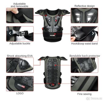 Ochranná vesta - MX MTB MOTO SKY SNB - 5