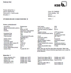 NOVÉ jednostupňové odstředivé čerpadlo KSB ETCB - 5