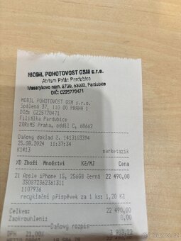 Iphone 15 TOP STAV jak nový Záruka do 8/2027 - 5