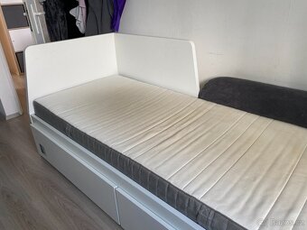 IKEA rozkládací postel FLEKKE + kvalitní matrace 80 x 200 cm - 5