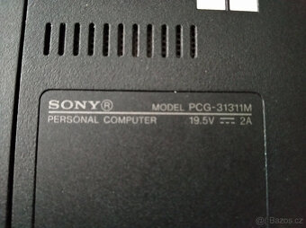 Notebook Sony PCG-31311M - 5