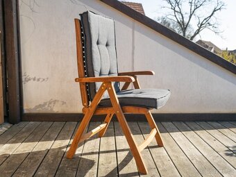 ZAHRADNÍ POLOHOVACÍ KŘESLA GENTLE, TEAK - 5