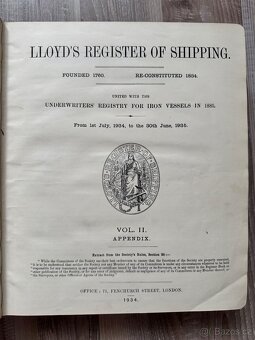 Lloyd's Register of Shipping 1934 - 1935 - 5