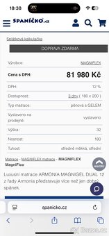 Matrace Magniflex Armonia MagniGel Dual 12 200x180 cm - 5