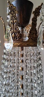 Starožitný velký řišťálová lustr 1920 - 30 - 5