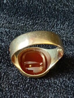 Zlatý prsten 6k starožitný - 5