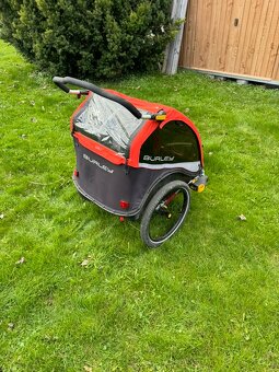 BURLEY Cub X - dvoumístný odpružený dětský vozík s pevným dn - 5