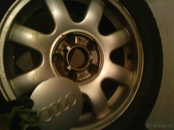 Prodám ALU kola 5/112 r 15 ET45 pneu 205/60 - 5