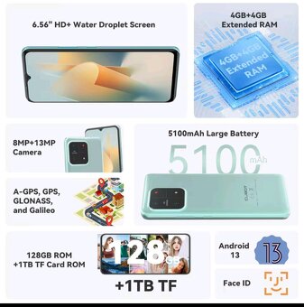 Nový nepoužitý smartphone Cubot A1 - 5