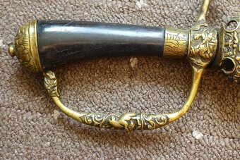 Starožitný lovecký / myslivecký tesák - 5