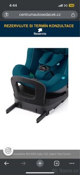 RECARO autosedačka,Salia 125 ,pěkný stav - 5