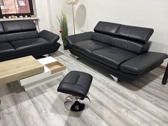 Luxusní sedací souprava  kůže 3+2+1 - 5