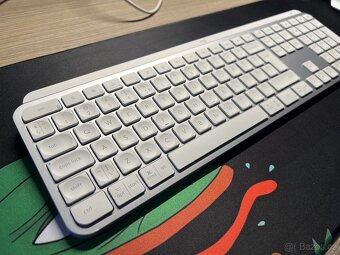 Predám klávesnicu Logitech MX Keys S Mac, biela, ENG-intl. - 5