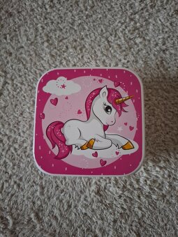 Svačinový  box Jednorožci-4 kusy - 5