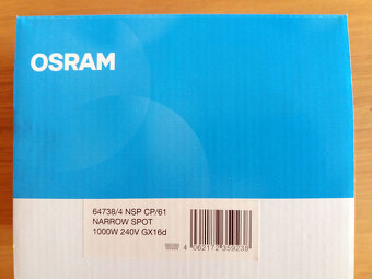 PAR 64 240V/1000W CP61 GX16d 300h Tungsram - 5