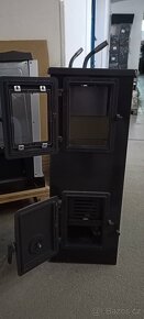 Krbová kamna VULKAN S, teplovzdušná 4 kW, černá - 5
