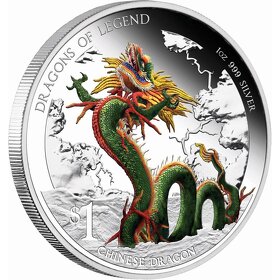 investiční střibrnné mince - Dragons of Legend - 5
